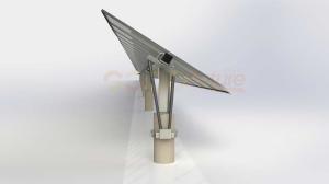 Solar Power Generation Single Axis Solar Tracking System PV Panel Use
