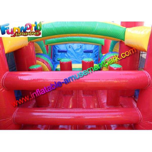 Gaint Inflatable Obstacle Course / Crazy Boot Camp Challenge For Outdoor Game