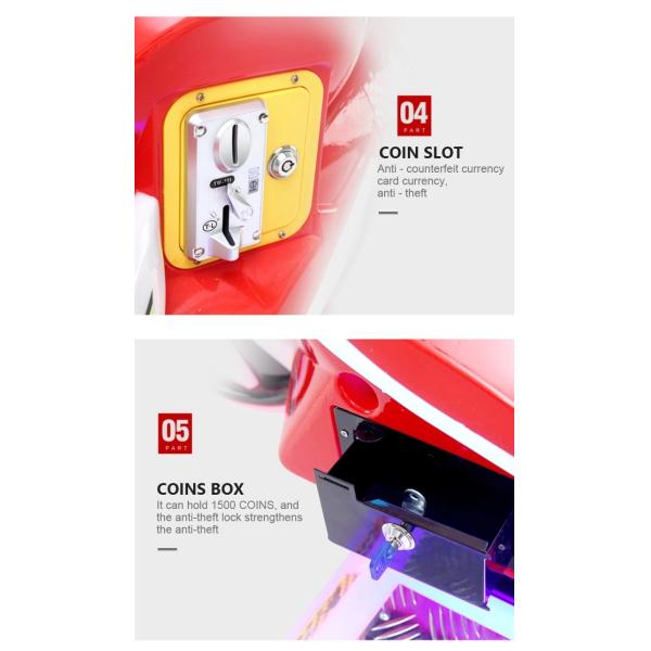 Coin Operated Kids Game Machine Kiddie Rides Racing Car Motorcycles 12 Months Warranty