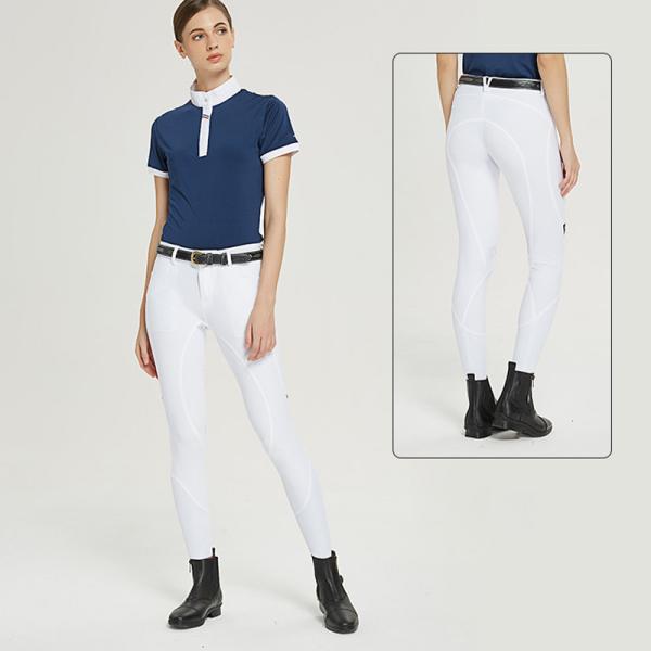 Custom Non Slip Horse Riding Breeches Pants Four Way Stretchable Grip Quick Dry