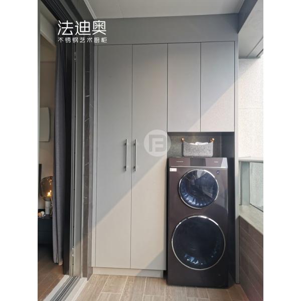 Contemporary Style Stainless Steel Balcony Storage Unit Waterproofing