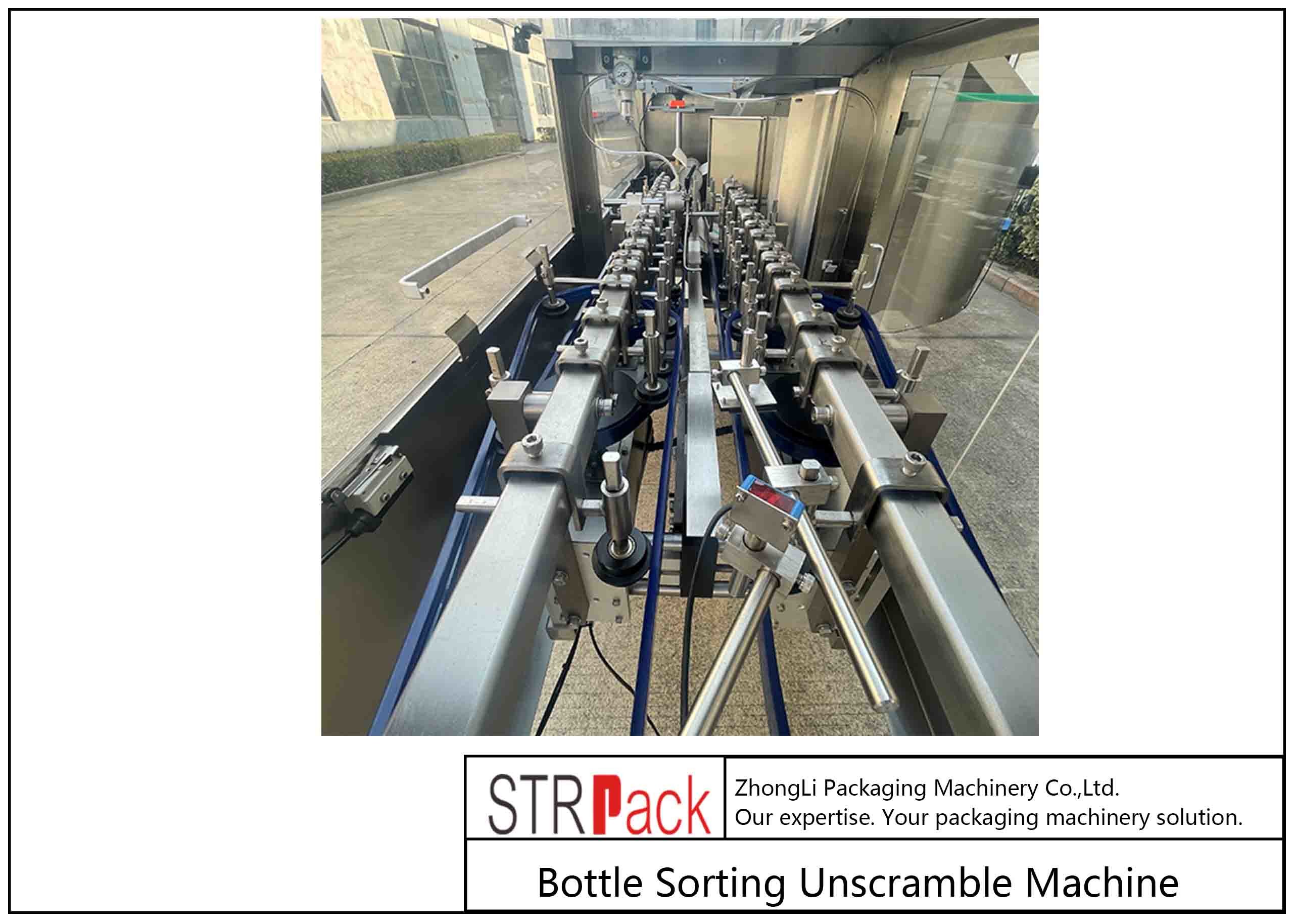 Automatic Bottle Sorting Unscrambler Machine 60 - 120 Bottles/min