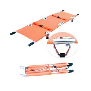 Buy cheap Stainless Steel Frame High load bearing PVC Folding Stretcher from wholesalers