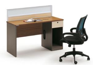 Wholesale modern computer table/computer desk/office staff desk with desktop partition from china suppliers