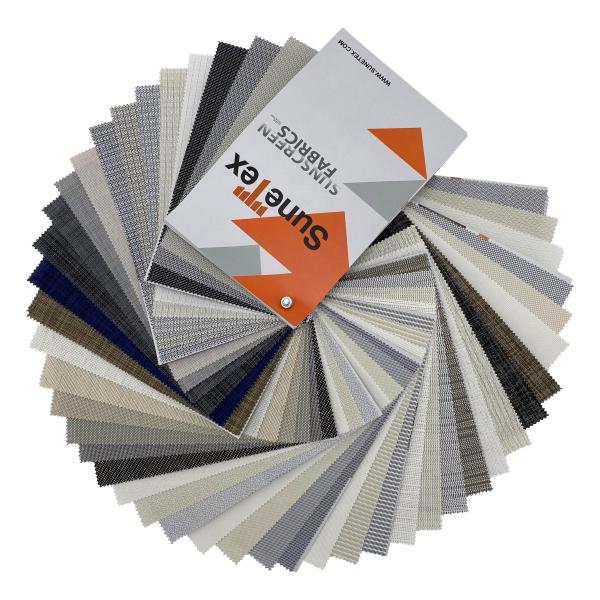 Free samples custom 3% openness roller blinds semi-blackout fabrics for window decor