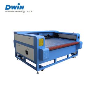 China Auto Feeding 80 Watt Laser Cutting Machine 130W 150W For Roll Fabric Textile Cloth Materials on sale