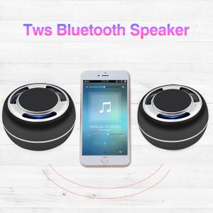 China Mobil phone wireless charging bluetooth speaker TWS portable BT speaker with MP3 music AUX and FM on sale