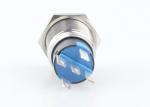 Dot Type LED Metal Push Button Switch , 5 Pin Push Button Switch Light Weight
