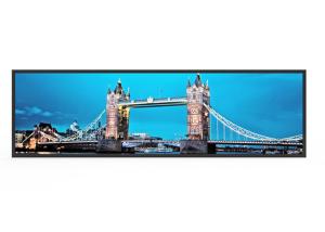 China Wall Mounted Stretched Bar LCD Monitor , Ultra Wide LCD Display For Shelf Edge on sale