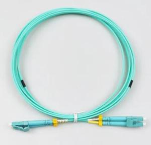 China 2.0mm Multimode Fiber Patch Cord , LC LC Om3 Patch Cord Aqua on sale