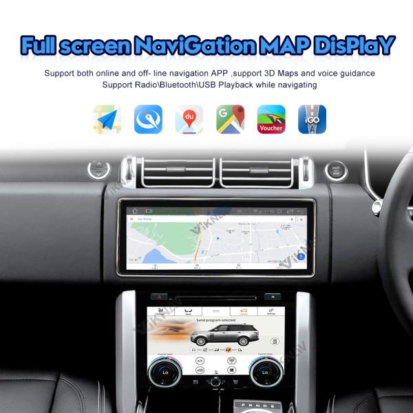 2Din Range Rover Car Stereo GPS Navigator For Right Hand Driving Type