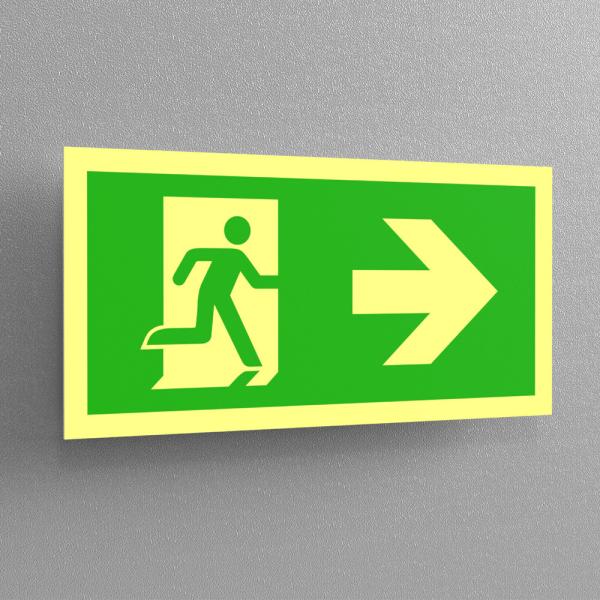 Quality Self Luminous Emergency Photoluminescent Exit Signs Code Custom for sale