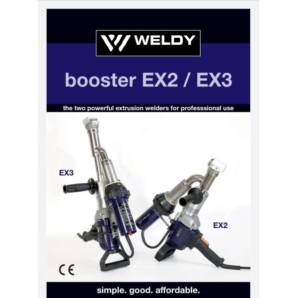230v Booster Ex2 Hand Held Plastic Extrusion Welder With Various Welding Shoes