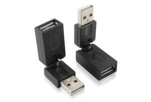Wholesale High Quality USB 2.0 AF to AM Adapter, Support 360 Degree Rotation from china suppliers