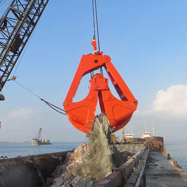 NM400 Mechanical Grab Bucket 2 Peel Dredging Clamshell Material bulk cargo