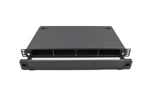 China Fixed Type 1U MTP MPO Cassette Patch Panel Cabinet Rack Mount ODF 144 fiber on sale