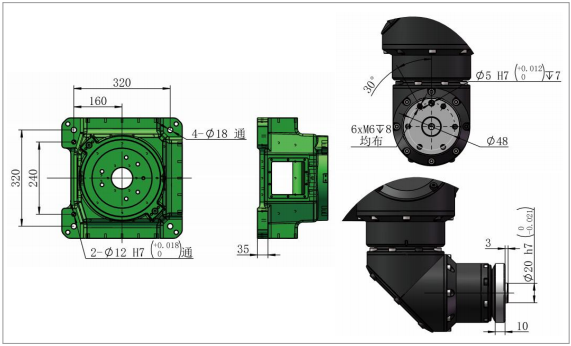 Painting Robot For Furniture Metal Hardware GR6100-1700 Payload 10kg Reach 1674mm
