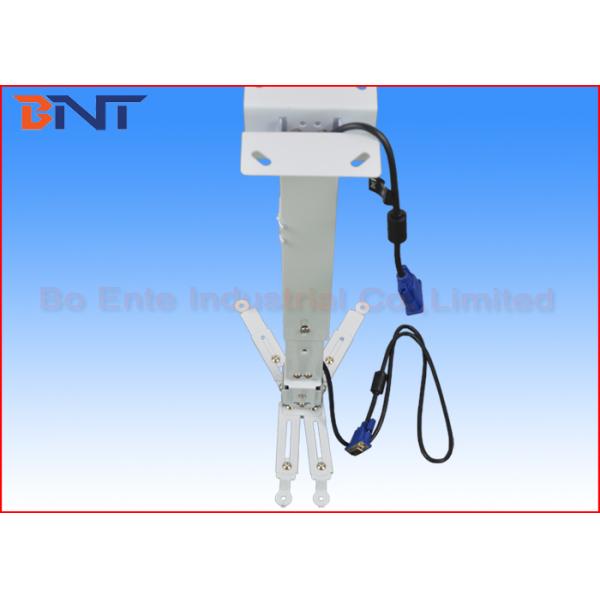 Cold Rolled Steel Retractable Projector Ceiling Mount Kit With 2 Feet Extension Length