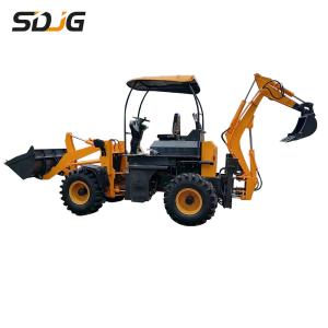 Wholesale 2.5 Ton Front End Towable Backhoe Loader Machine Hydraulic Power Steering Wheel from china suppliers