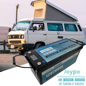 Rechargeable 12V LiFePO4 Lithium RV Battery 100Ah 200Ah For Camper Trailer