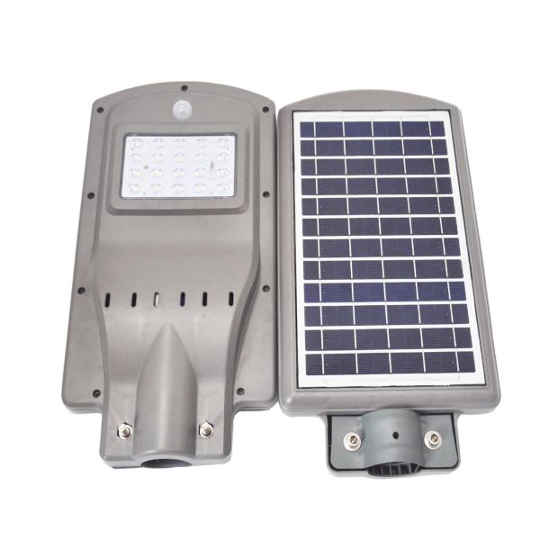 ABS material ALL IN ONE Solar LED street Light with lens lithium battery for ourdoor use