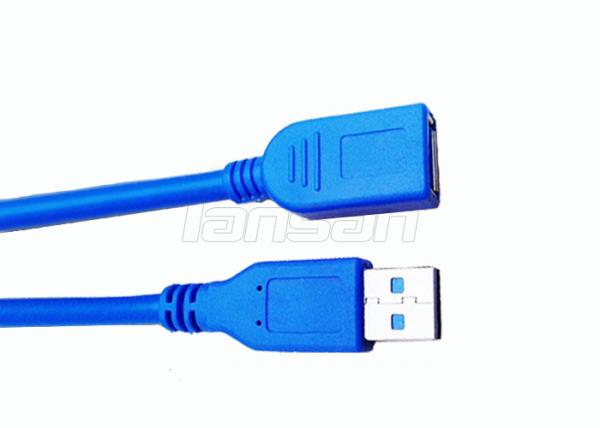 Quality Blue PVC Jacket High Speed Micro USB Data Cable USB 2.0 Male To Female Data Cable for sale