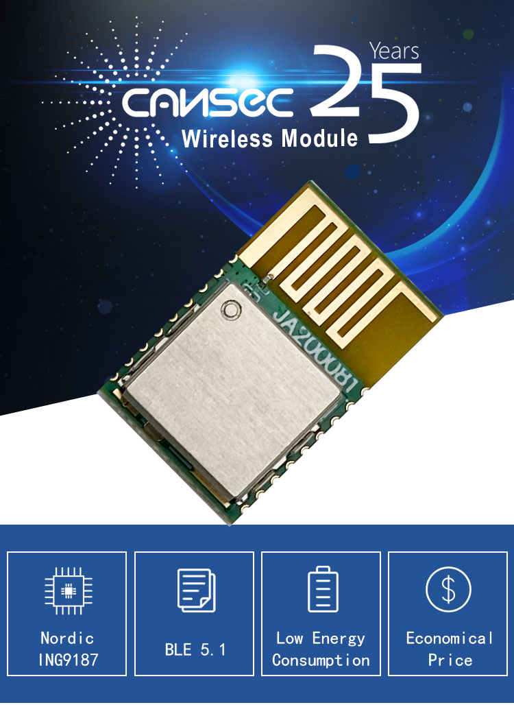 Ingchip Ing9187 RTS Module Wireless Cansec Ble 5.1 Module