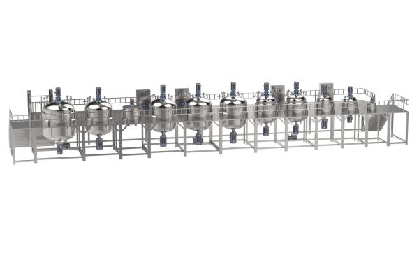 Quality Industrial Homogenizer Toothpaste Making Machine With High Shear Mixer for sale