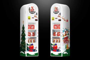 China Christmas Automatic Vending Machine , MDB Cookie Vending Machine on sale