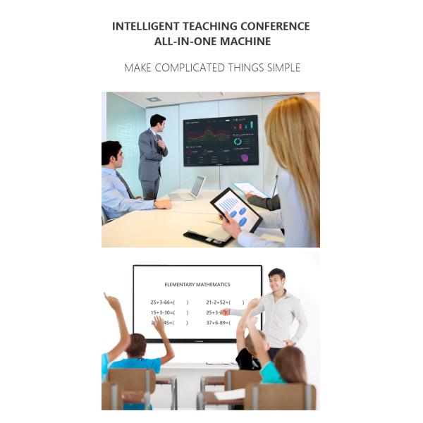 128G ROM 75 Inch Smart Interactive Whiteboard Ir Touch For Teaching Business Office
