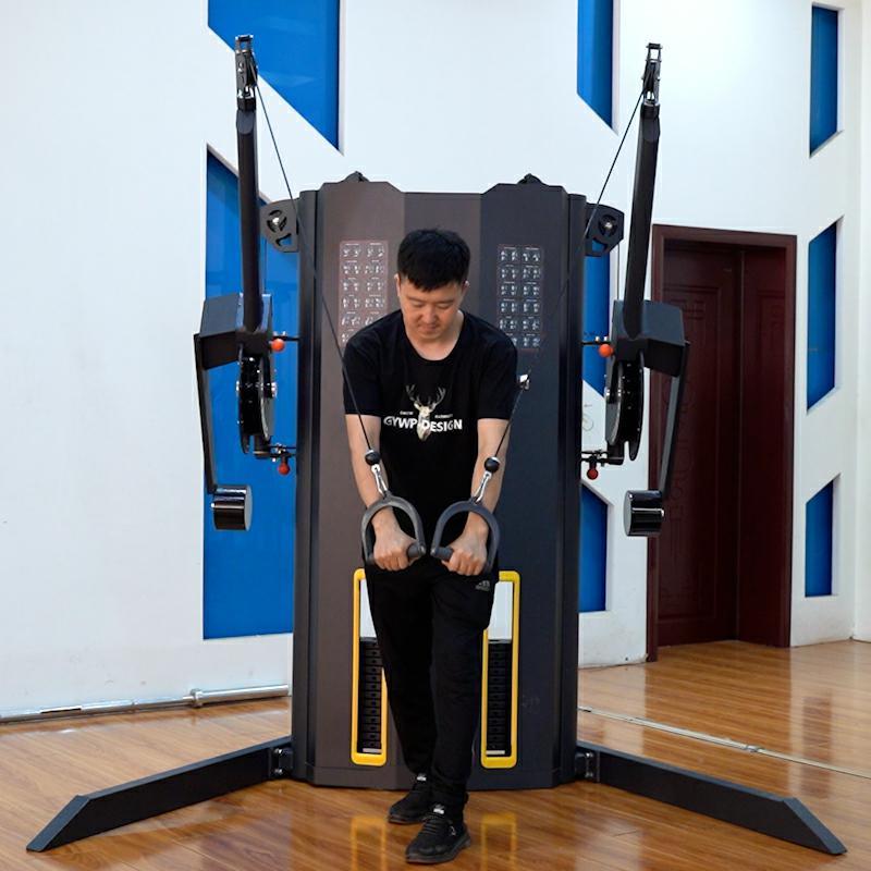 Top Design Multi Function Trainer High Pully Dual Cable Cross Gym Fitness Equipment