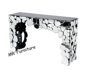 China Pebbles Interiors Mirrored Hall Console Tables , Hotel Hallway Mirrored Sofa Table on sale