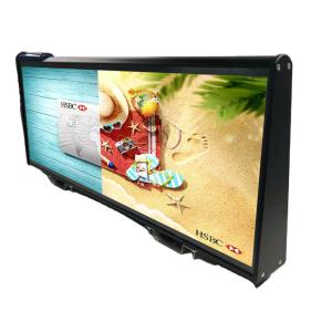 China High Refresh RGB P2.96mm Taxi Roof LED Display SMD Advertising Signs on sale