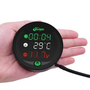 China 5 In 1 12v Led Panel Digital Voltmeter For Motorcycle on sale