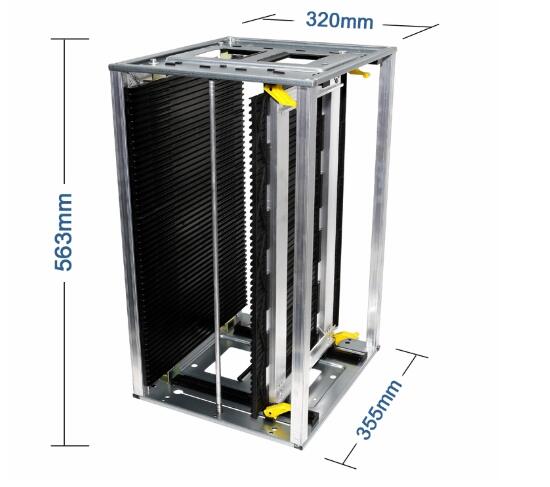 Aluminum Anti Static Products ESD PCB Magazine Rack For SMT / PCB Storage