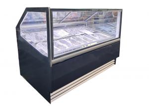 Wholesale Gelato showcase Ice Cream & Gelato Display Freezers with 16 Italian pans from china suppliers