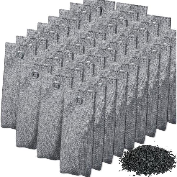 75g Activated Bamboo Charcoal Air Purifying Bag for Eliminating Refrigerator Odors