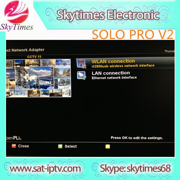 Quality Best price Enigma2 Linux IPTV vu solo pro v2 version with big fan support USB WIFI for sale