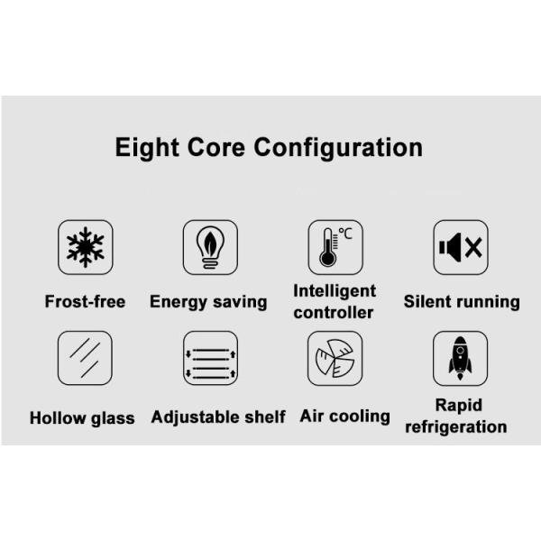 Plug In Compressor Vertical Open Air Display Cooler For Beverage