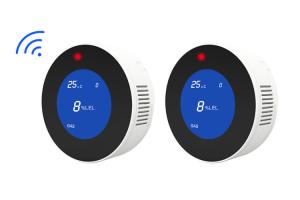 Wifi Combustible Gas Detector LCD Thermostat Disply Tuya App Control Gas Sensor