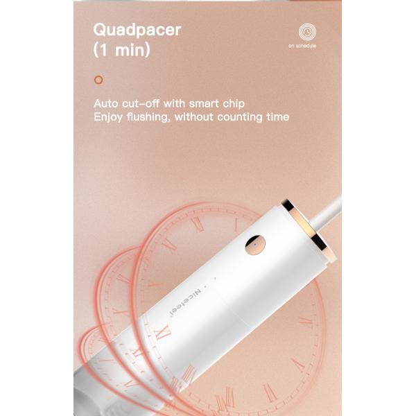 Portable Sonic Cordless Water Flosser Rechargeable Deep Cleaning With Four Nozzles