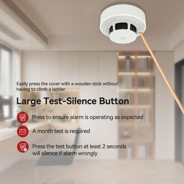 UL Tuya Temperature Smoke Detector Kitchen Safe CO Fire Alarm System Alarm Sensor