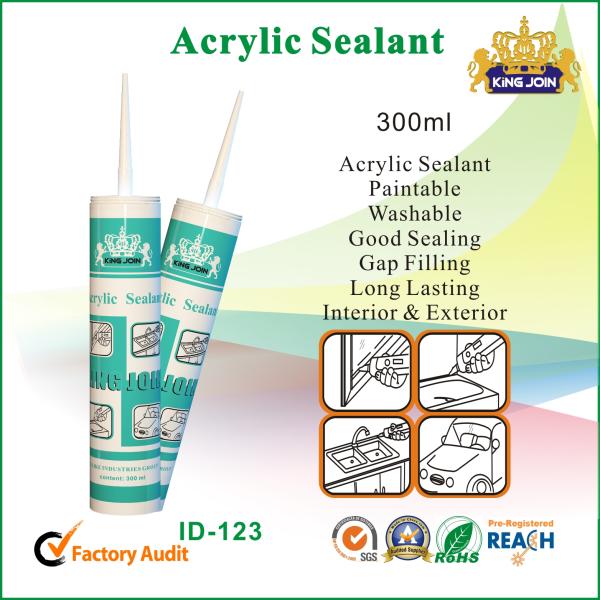 Exterior Acrylic Silicone Sealant Glue , Mildew Resistant Sealing Joint