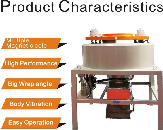 Large Wrap Angle High Intensity Magnetic Separator For Ore Slurry