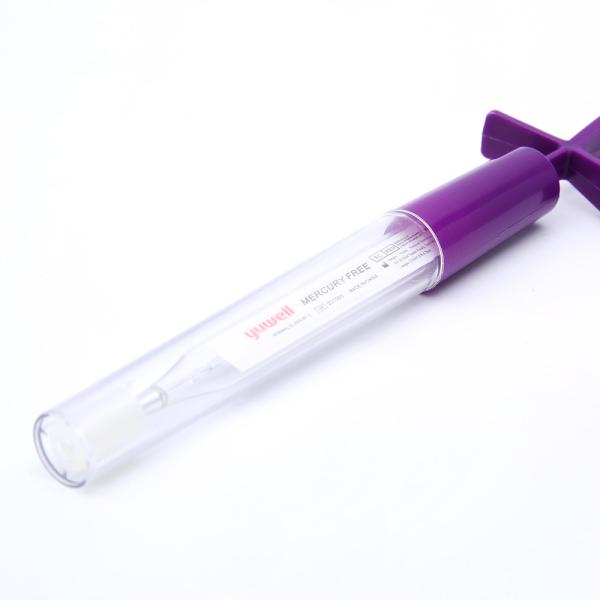 Quality mercury free thermometer with shake off plastic case for sale