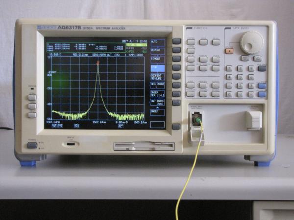Quality Ando AQ6317B Optical Signal Analyzer 50GHz Color LCD Display Data Analysis for sale