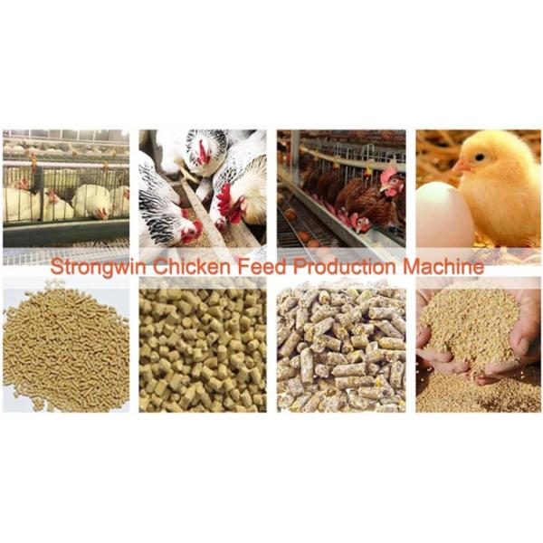 220v Animal Food Pellet Machine , 1.5-2.5T/H Broiler Bird Industrial Pellet Machine