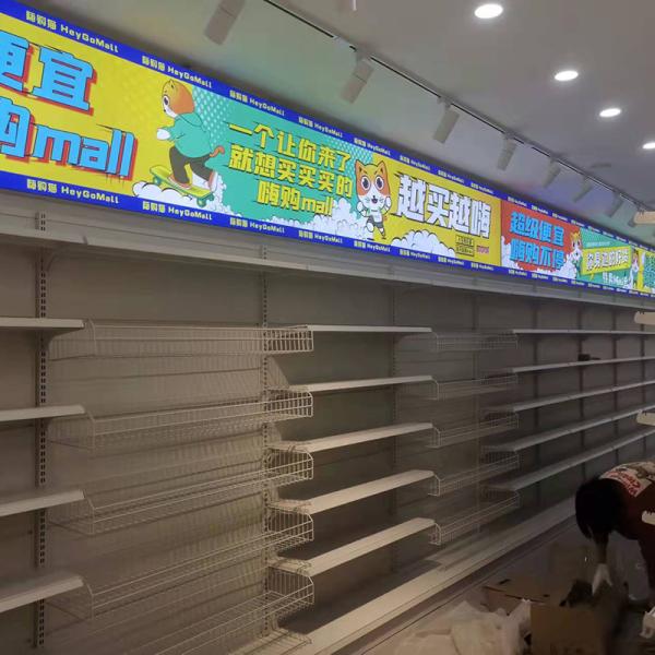 Powder Coating Display Shelf Rack For Shop Steel MDF Material TGL OEM