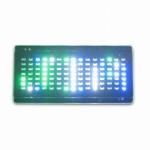 Programmable white light LED message display cap