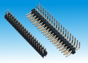 Wholesale 2.54mm Pin Header Dual Row Stright Type Gold Plated LCP Pcb Connector from china suppliers